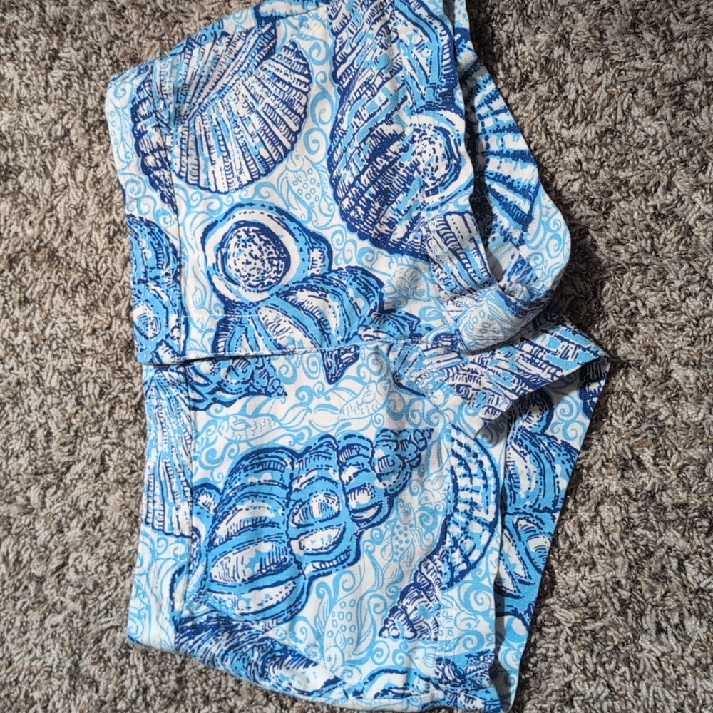 Lilly Pulitzer Seashell Blue Patterned Bottoms - image 1